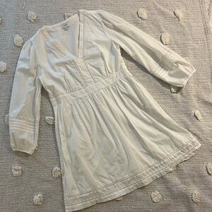 J. Crew White Cotton Summer Dress